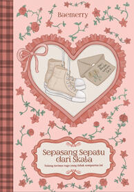 Cover for "Sepasang Sepatu dari Skala" (hard cover ver.) by Baemerry, published by Teradiksi, 2025.