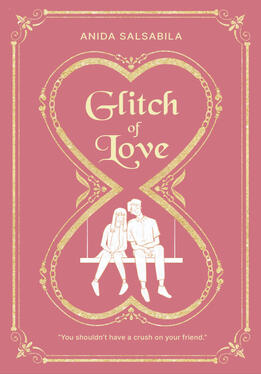 Cover for "Glitch of Love" by Anida Salsabila, published by Mediakita, 2023.